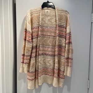 Ripcurl striped long cardigan